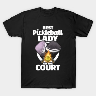 Best Pickleball Lady Paddle Pickleballer Lucky Pickleball T-Shirt